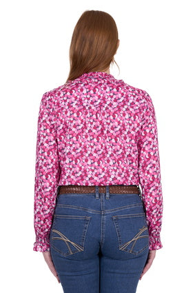 Women's Thomas cook Ruby Long Sleeve Blouse - Hot Pink