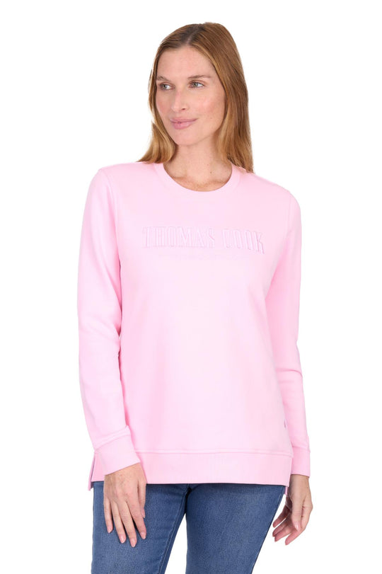 Womens Thomas Cook Sally Crew Sweater Jumper - Pink or Navy