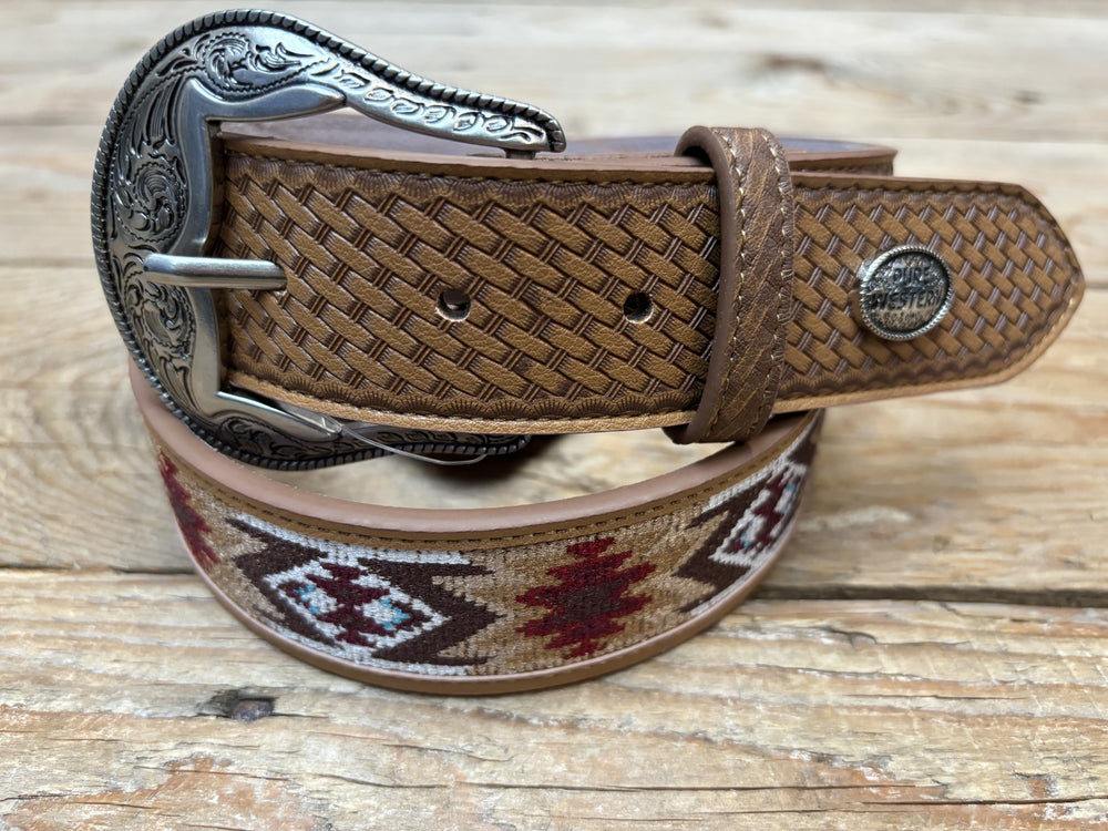 Kids Pure Western Sasha Belt - Tan (7041887076429)