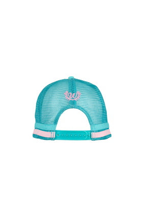 Womens Wrangler Sasha High Profile Trucker Cap - Aqua