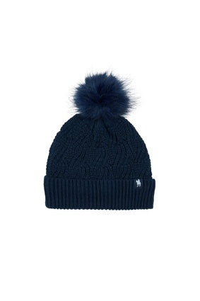 Thomas Cook Pom Pom Beanie - Navy (7453213425741)