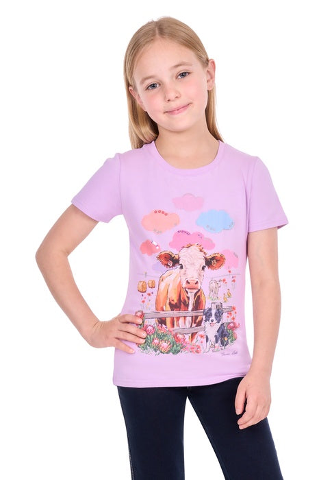 Girls Kids Thomas Cook Selina Short Sleeve Tee Tshirt - Lilac