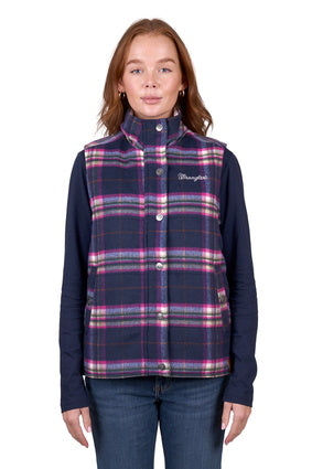 Womens Wrangler Selma Vest - Navy (7472655433805)