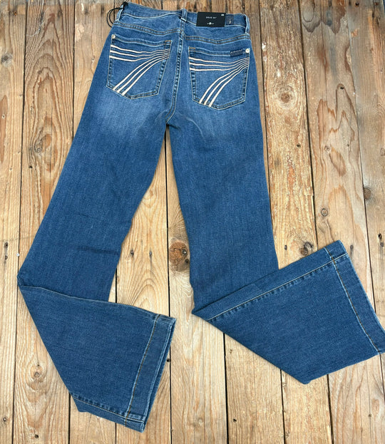 Womens 7 for all Mankind Dojo Jean - 34 Leg - Gale Gold