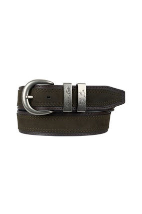 Mens Thomas Cook Stanley Belt - Khaki / Chocolate (7442010472525)