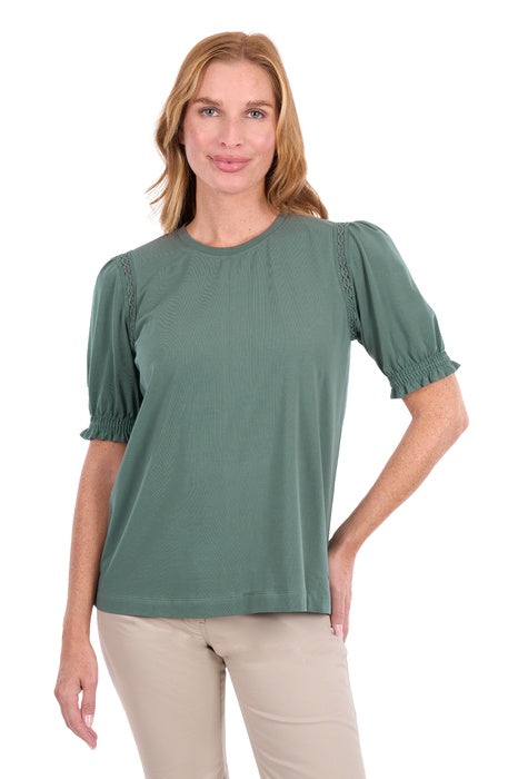 Womens Thomas Cook Stella Short Sleeve Tee Tshirt - Khaki