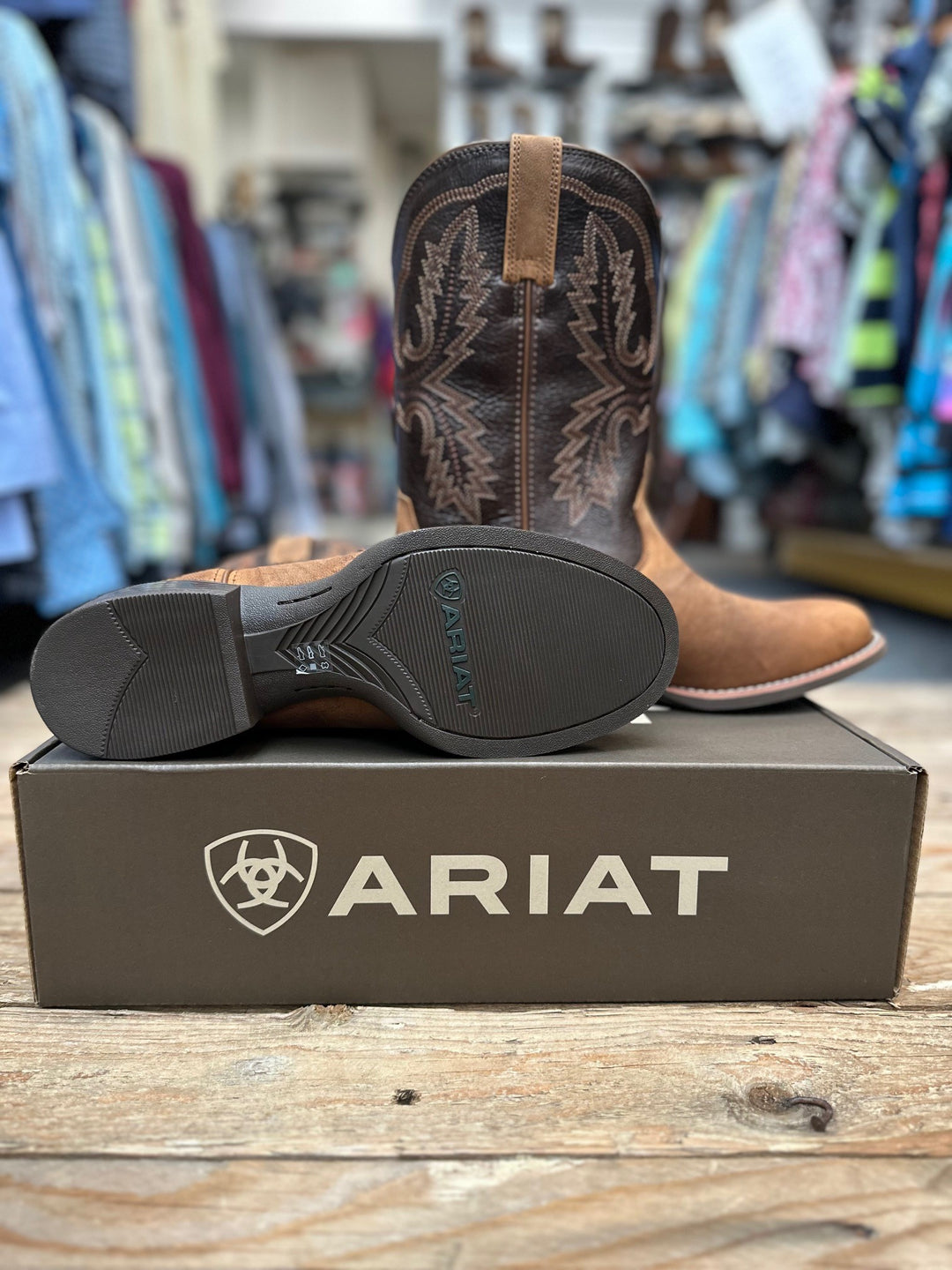 Mens Ariat Sport Stratten - Sorrel Crunch / Bitter Brown (6974628724813)