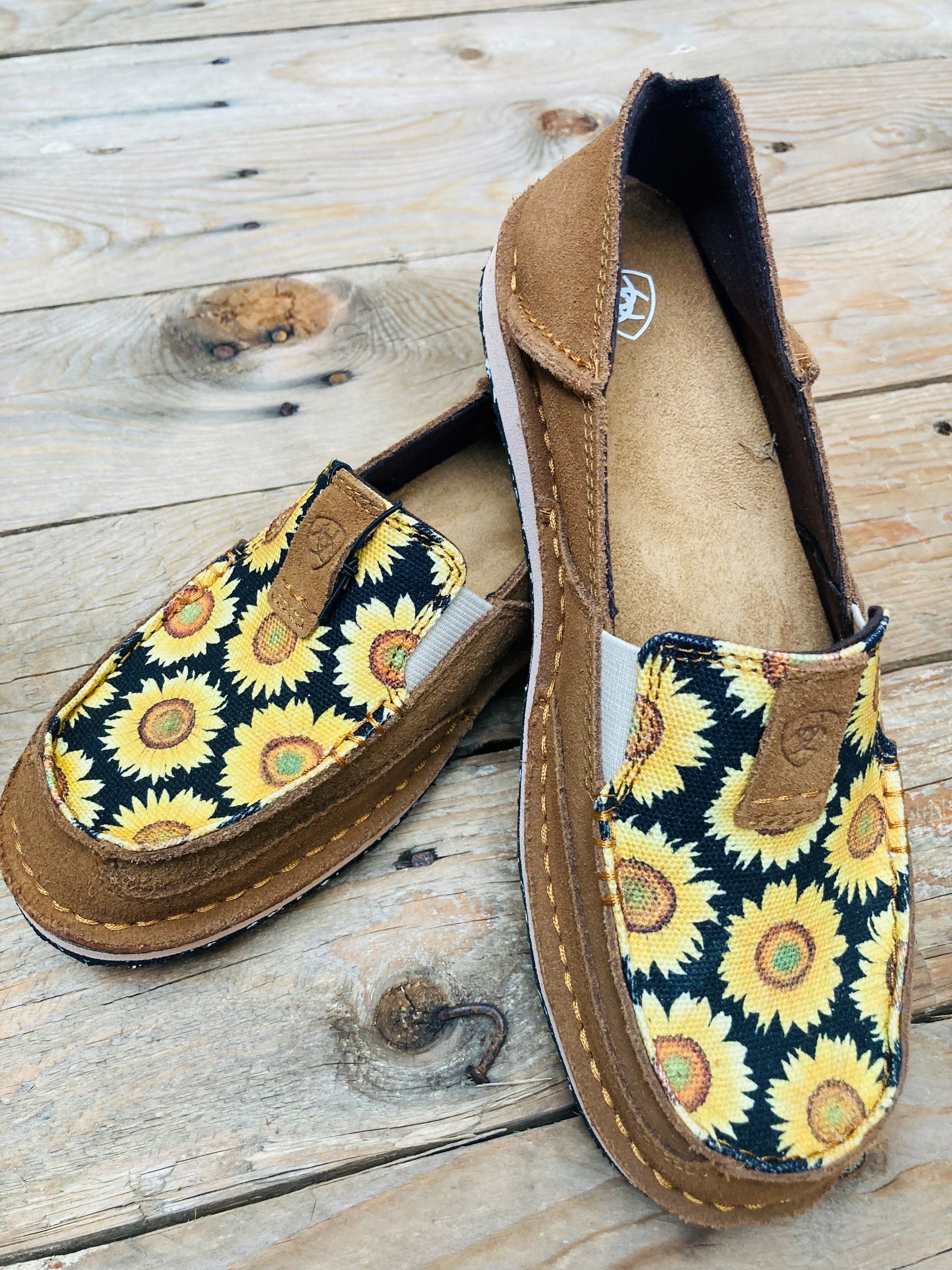 Womens Ariat Cruiser Slip on Shoe - Field of Sun Sunflower / Peanut (6807072931917)
