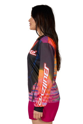 Womens Bullzye Horizon Fishing Shirt - Aqua / Blue (7350928539725) (7350928769101)