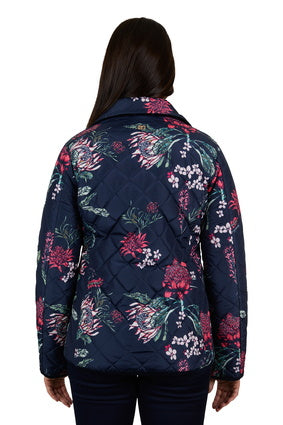 Womens Thomas Cook Flora Reversible Jacket - Navy/ Floral (7042515533901)