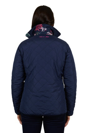 Womens Thomas Cook Flora Reversible Jacket - Navy/ Floral (7042515533901)