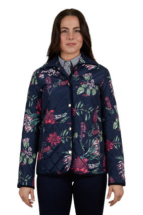 Womens Thomas Cook Flora Reversible Jacket - Navy/ Floral (7042515533901)