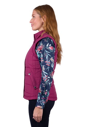 Womens Thomas Cook Vera Vest - Raspberry (7472653238349)