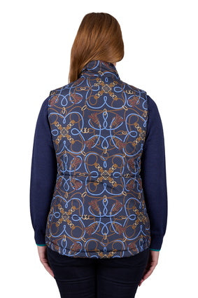 Womens Thomas Cook Millie Reversible Vest - Navy / Pattern (7472653041741)