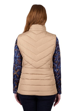 Womens Thomas Cook Mayfield Vest - Tan (7472653008973)