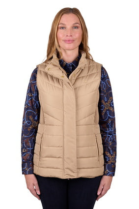 Womens Thomas Cook Mayfield Vest - Tan (7472653008973)