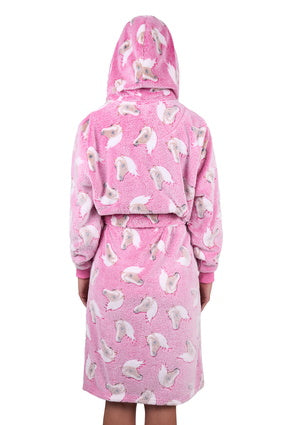 Womens Thomas Cook Live to Ride Dressing Gown - Pink Horse (7472652910669)