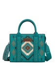 Wrangler Talia Aztec Crossbody Bag - Tan / Black / Natural / Turquoise