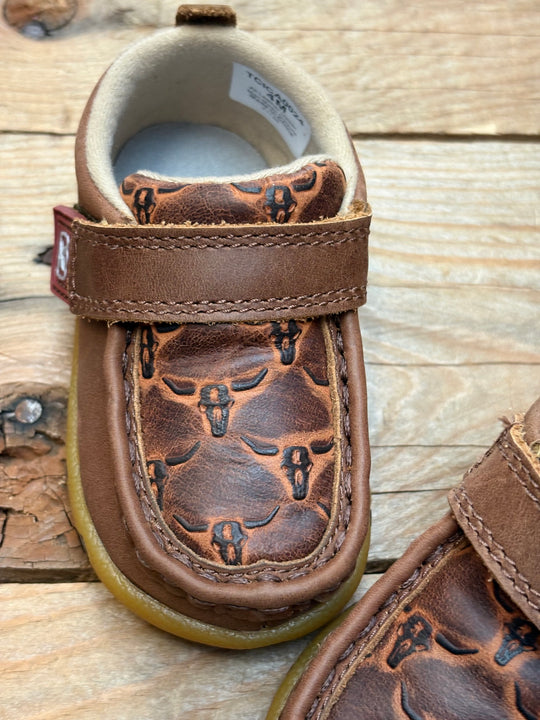 Infant Toddler Kids Twisted X Stag Casual Moc Shoe - Brown