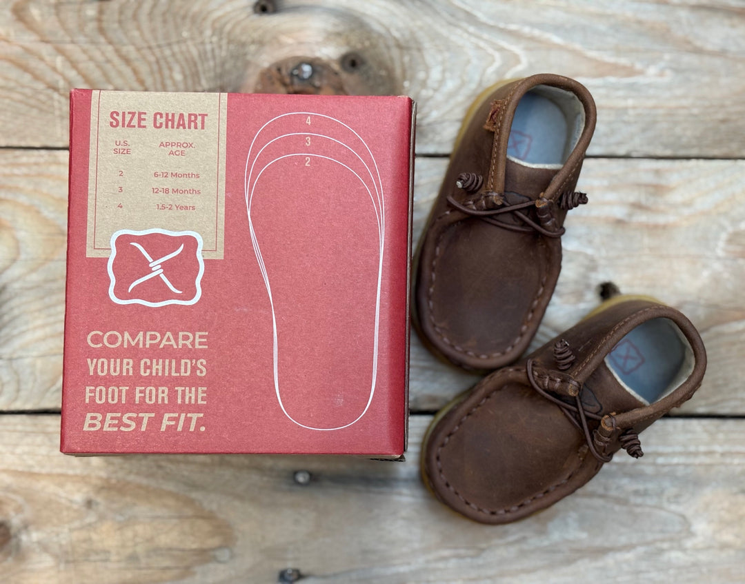 Infant Toddler Kids Twisted X Casual Elastic Boot Shoe - Chocolate