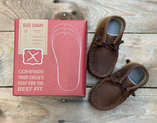 Infant Toddler Kids Twisted X Casual Elastic Boot Shoe - Chocolate