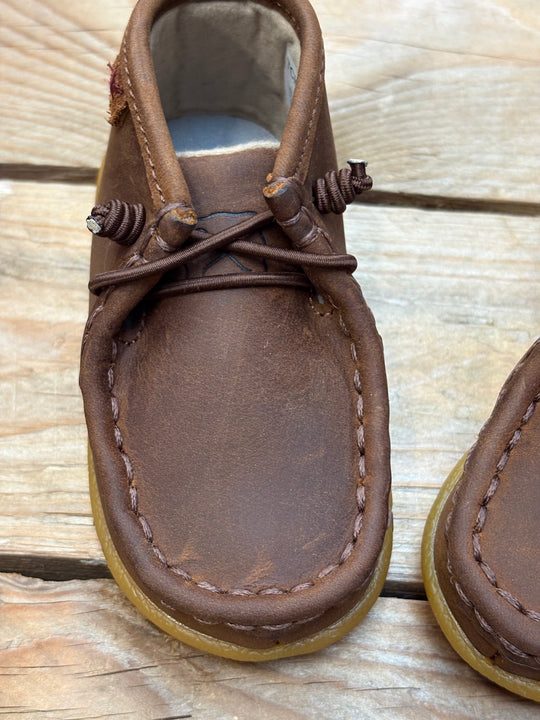 Infant Toddler Kids Twisted X Casual Elastic Boot Shoe - Chocolate