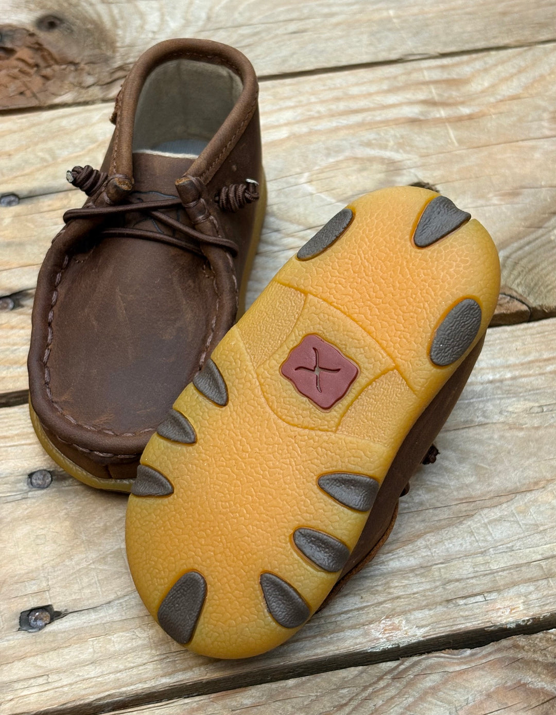 Infant Toddler Kids Twisted X Casual Elastic Boot Shoe - Chocolate