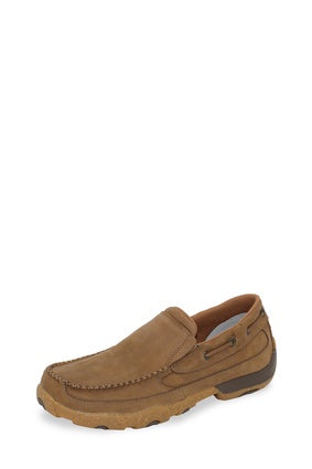 Mens Twisted X Driving Moc / Boat Slip on - Brown (7359534891085)