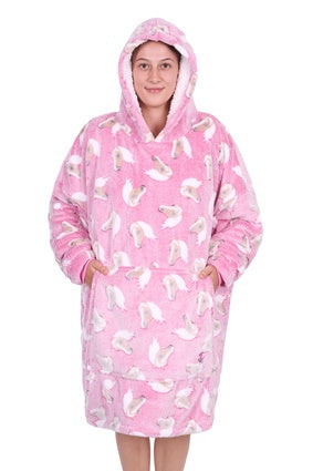 Adults Thomas Cook Snuggle Hoodie - Pink Horse (7472655368269)