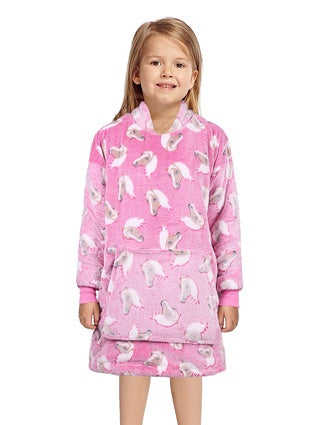 Kids Thomas Cook Snuggle Hoodie - Pink Horse (7505930485837)