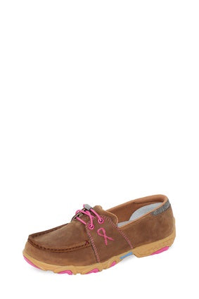 Womens Twisted X Cell Stretch Elastic Tie - Pecan / Pink (7495251066957)