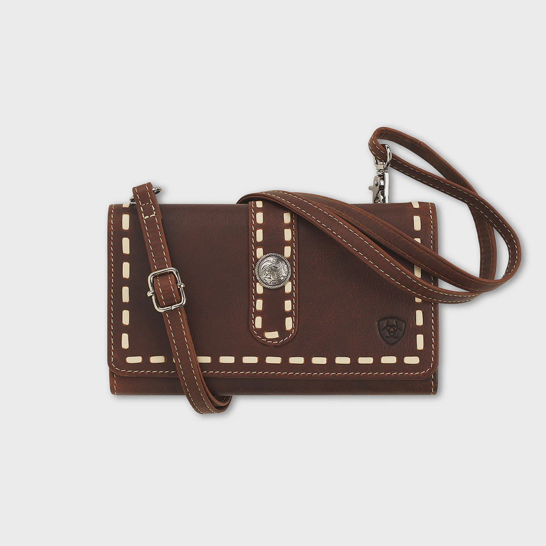Ariat Teagan Crossbody Clutch Bag - Brown