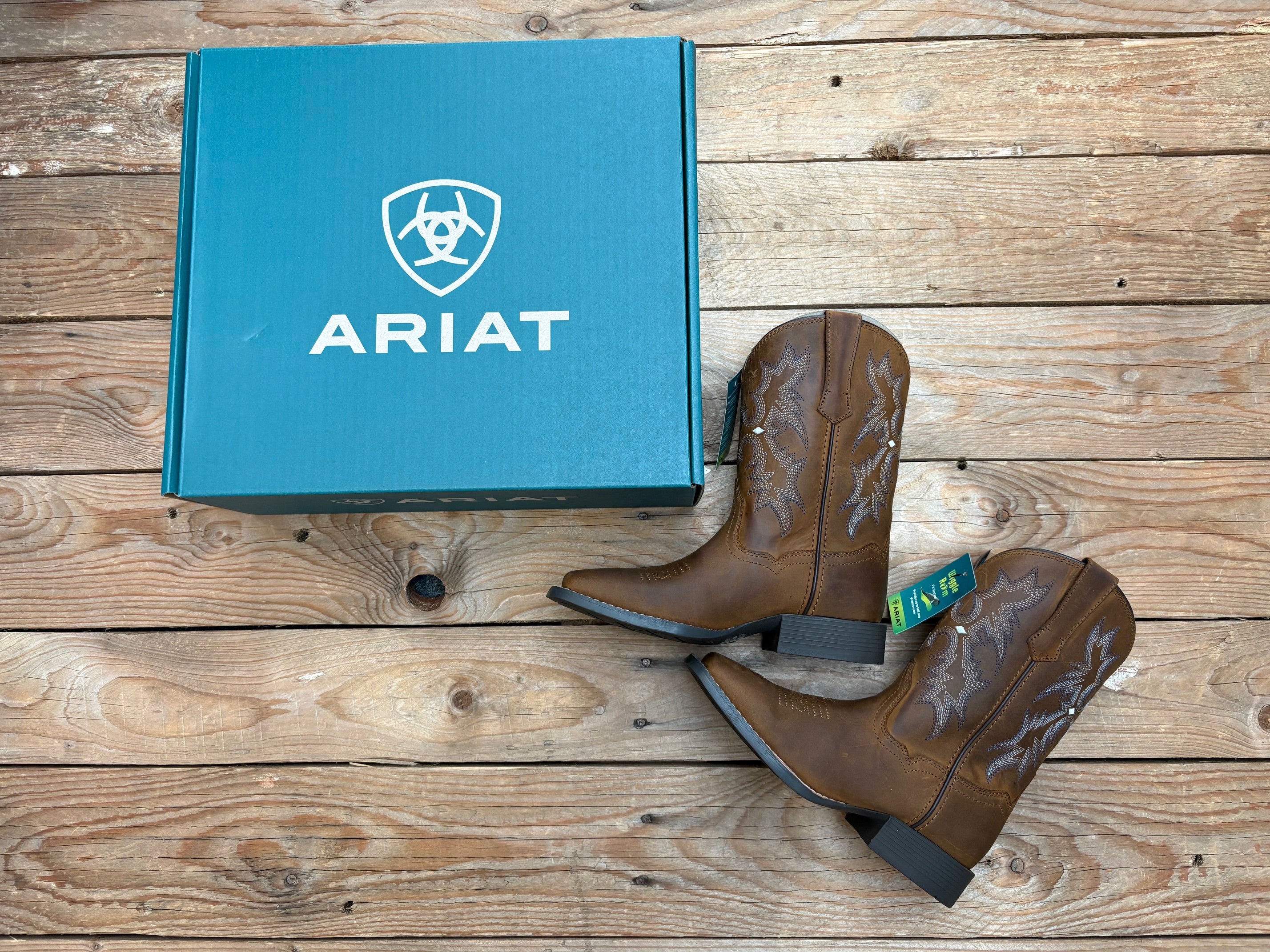 Ariat Youth Tombstone Boot - Distressed Brown (7564221775949)