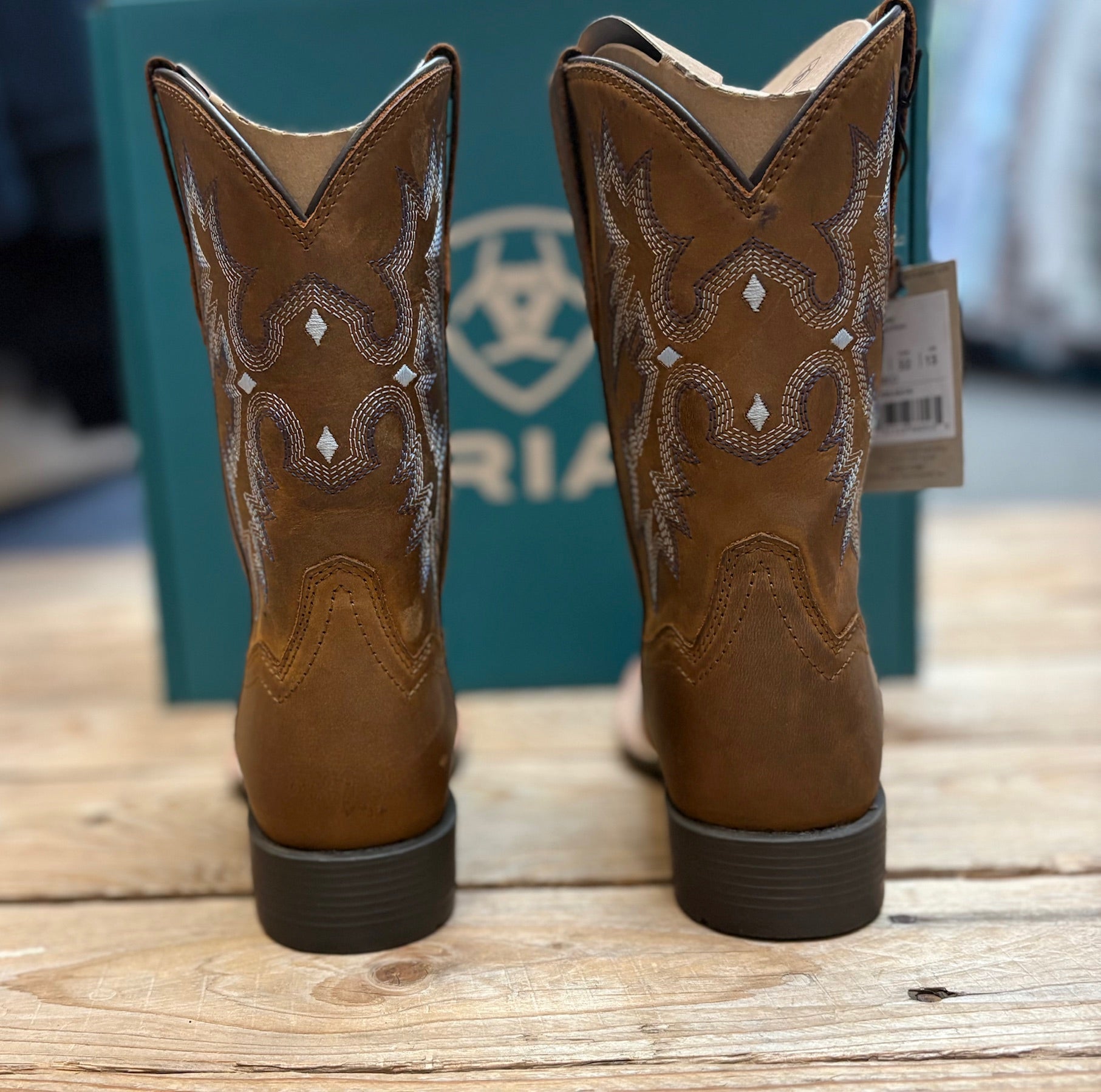 Ariat Youth Tombstone Boot - Distressed Brown (7564221775949)