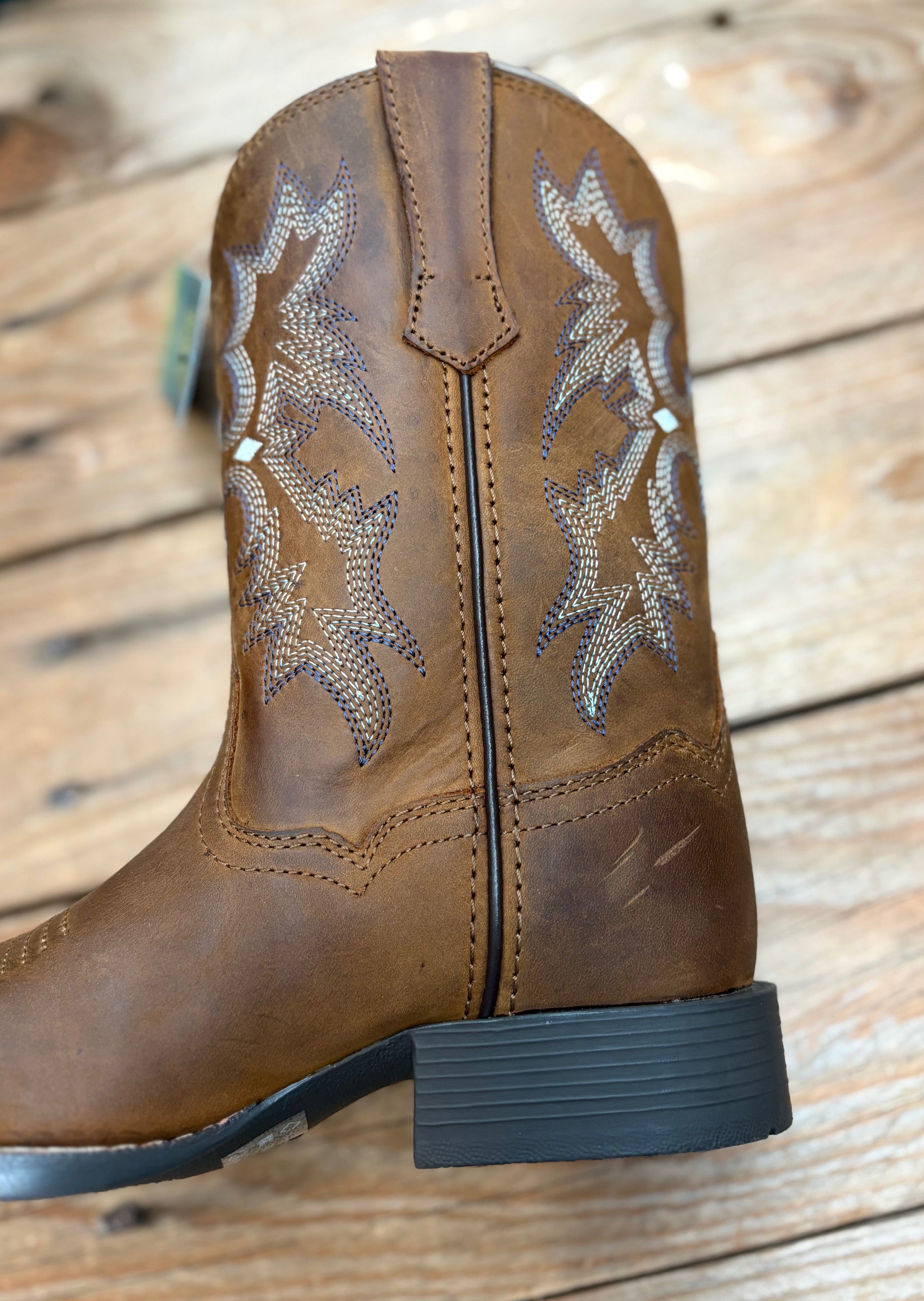 Ariat Youth Tombstone Boot - Distressed Brown (7564221775949)
