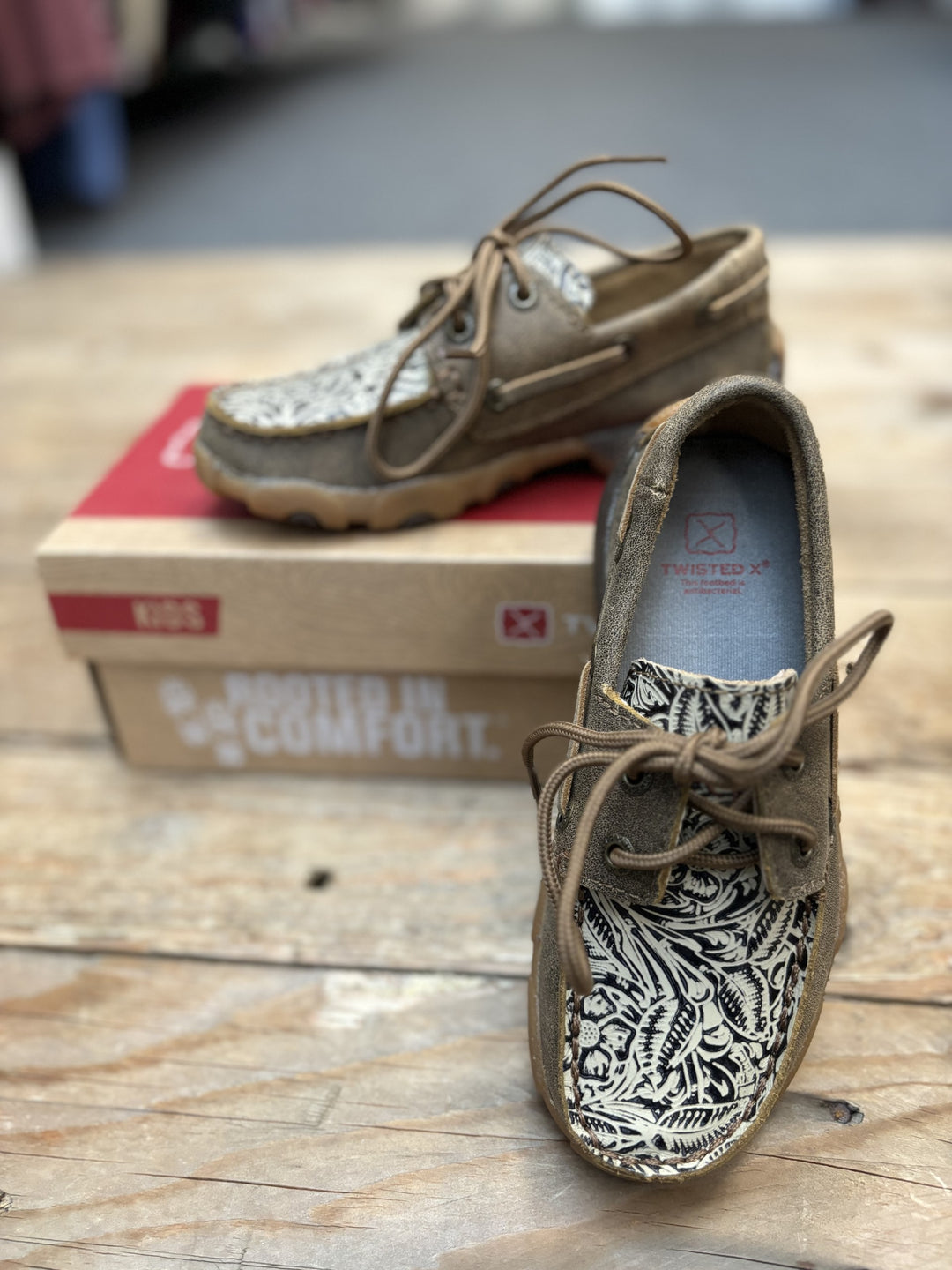 Childrens Twisted X Tooled Casual Lace Up Moc (6750677762125)