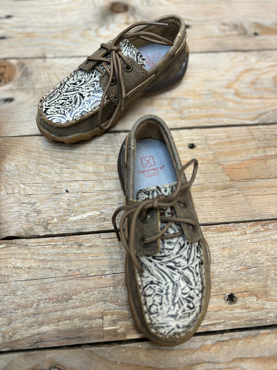 Childrens Twisted X Tooled Casual Lace Up Moc (6750677762125)