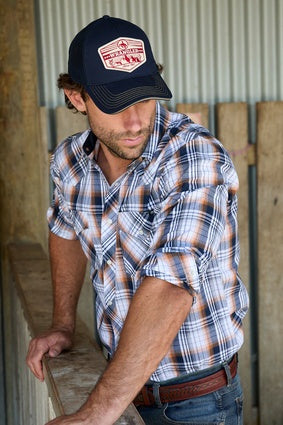 Wrangler Trevor Trucker Cap - Navy
