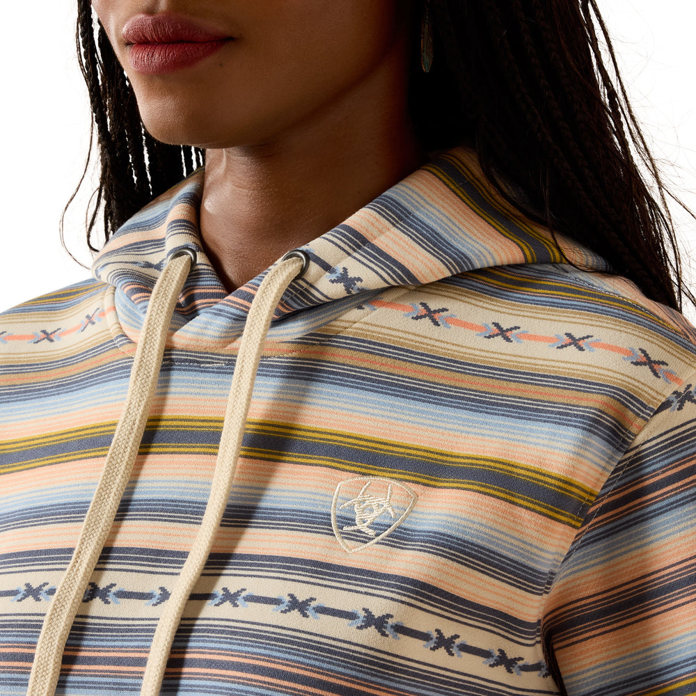 Womens Ariat Logo 2.0 Hoodie Jumper - Multicolour Serape Pastel