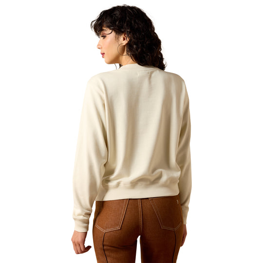 Womens Ariat Essential Crew Sweatshirt Jumper - Summer Sand