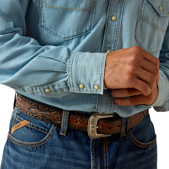 Mens Ariat Classic Cowboy Denim Long Sleeve Shirt - Brody