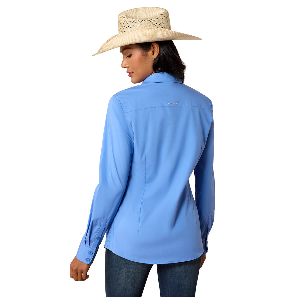 Womens Ariat Kirby Long Sleeve Shirt - Ultramarine