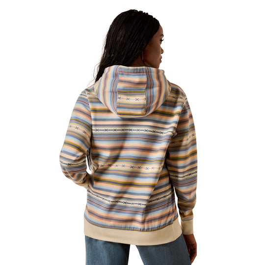 Womens Ariat Logo 2.0 Hoodie Jumper - Multicolour Serape Pastel