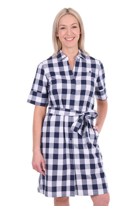 Womens Thomas Cook Victoria Shirt Dress - Navy / White