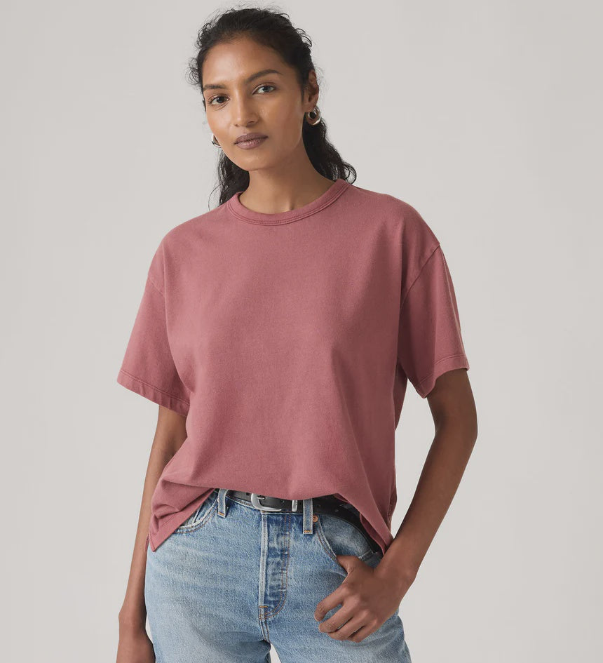 Womens Levi Strauss Vintage Short Sleeve Tee Tshirt - Crushed Berry