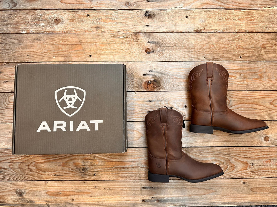 Womens Ariat Roper Wide Square Toe - Brown (7326118150221)