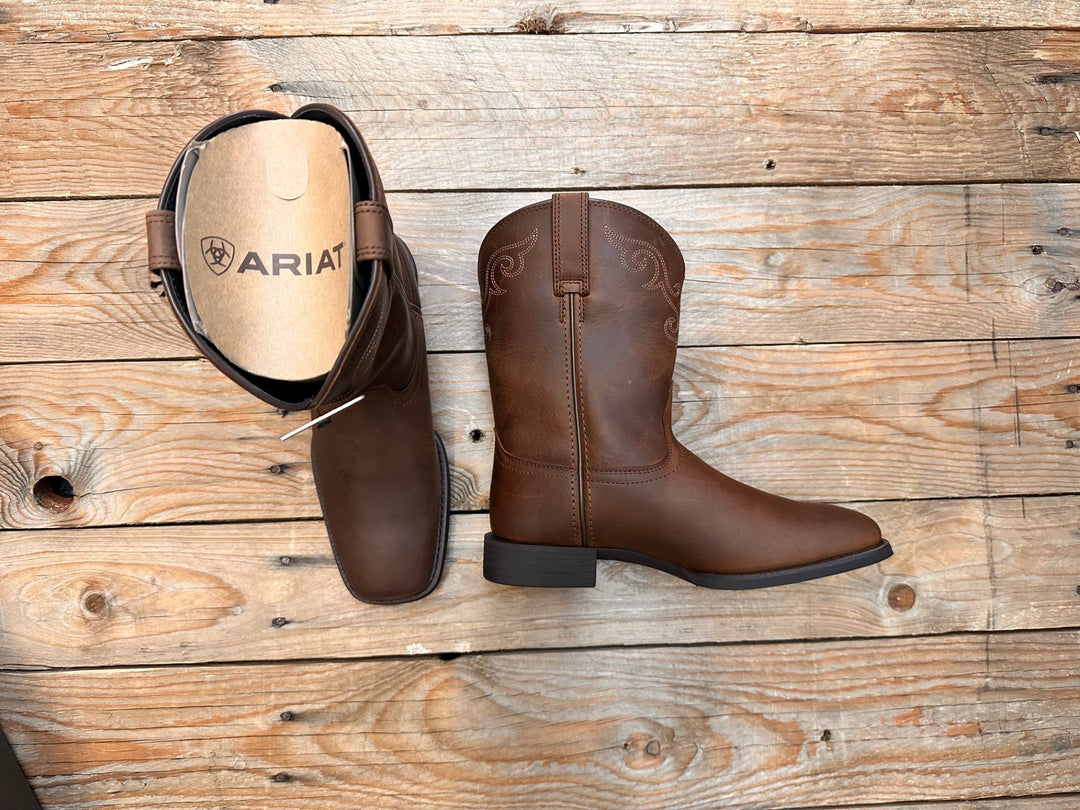 Womens Ariat Roper Wide Square Toe - Brown (7326118150221)