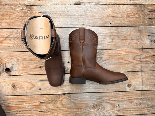 Womens Ariat Roper Wide Square Toe - Brown (7326118150221)