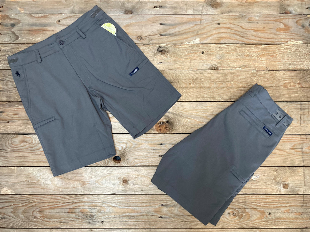 Mens Thomas Cook Adventure Collection Walcott Bamboo Shorts - Charcoal (6921878929485)