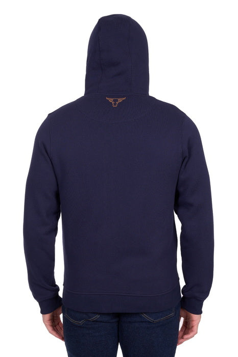 Mens Pure Western Walker Zip Up Hoodie - Navy